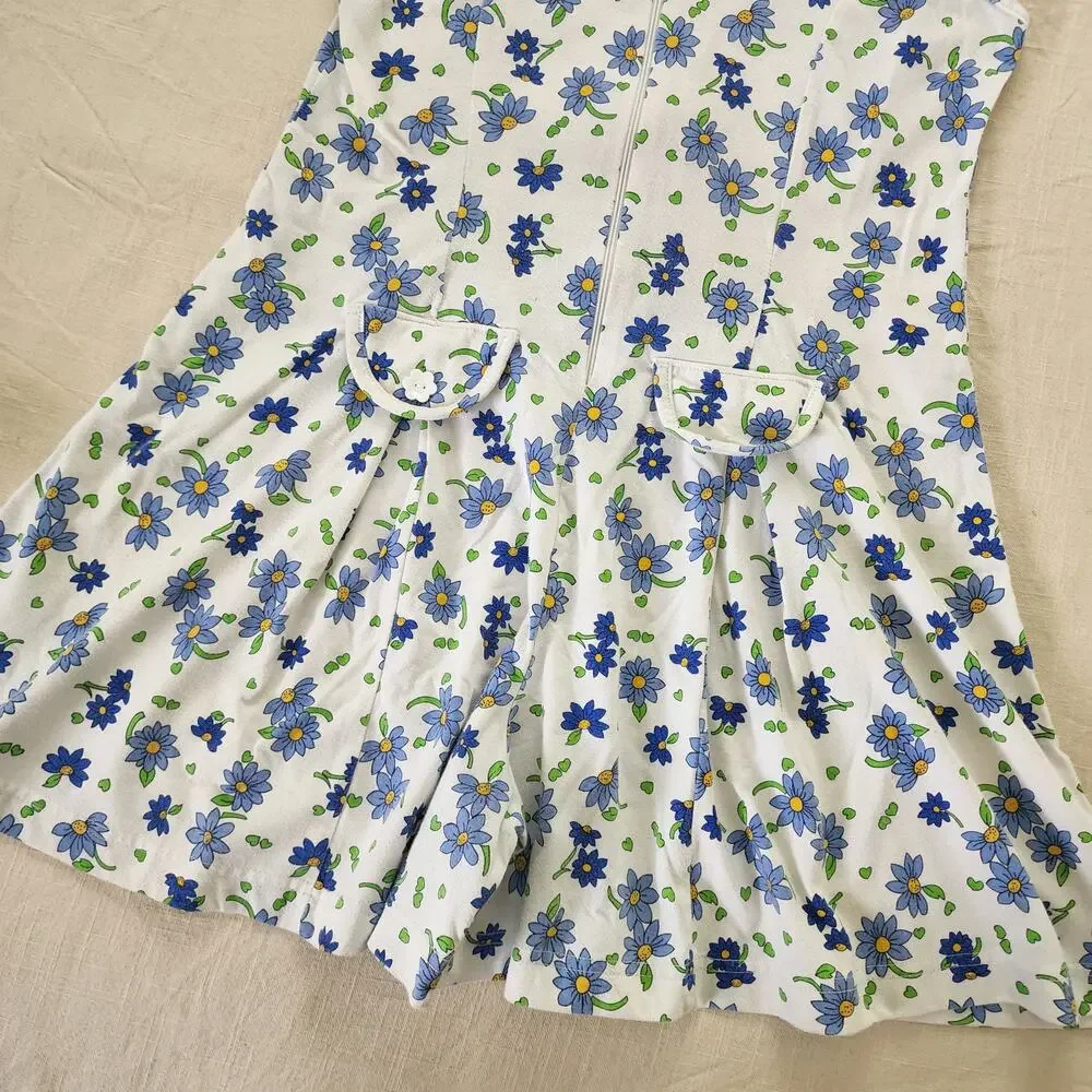 Vintage Floral Romper kids 12/14